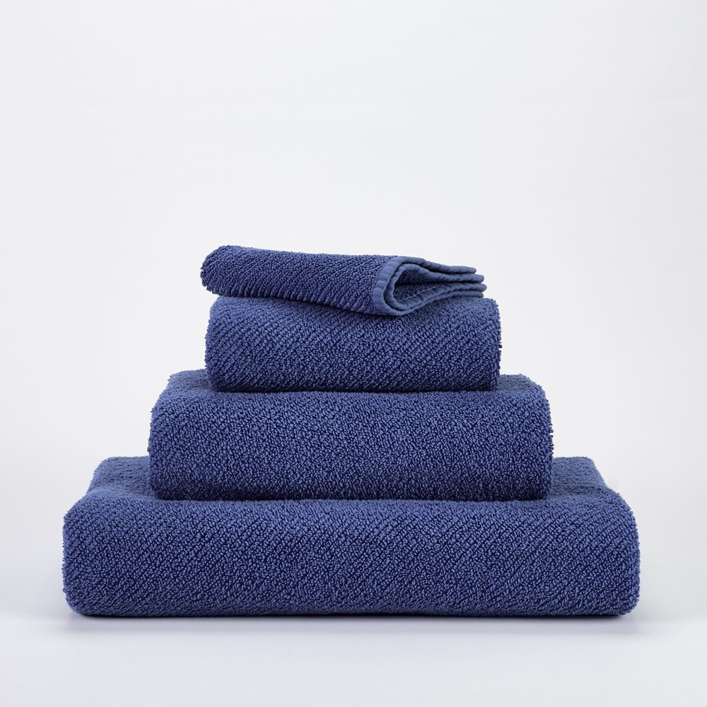 Twill Egyptian Cotton Towels 332 by Designer Abyss & Habidecor in Cadette Blue